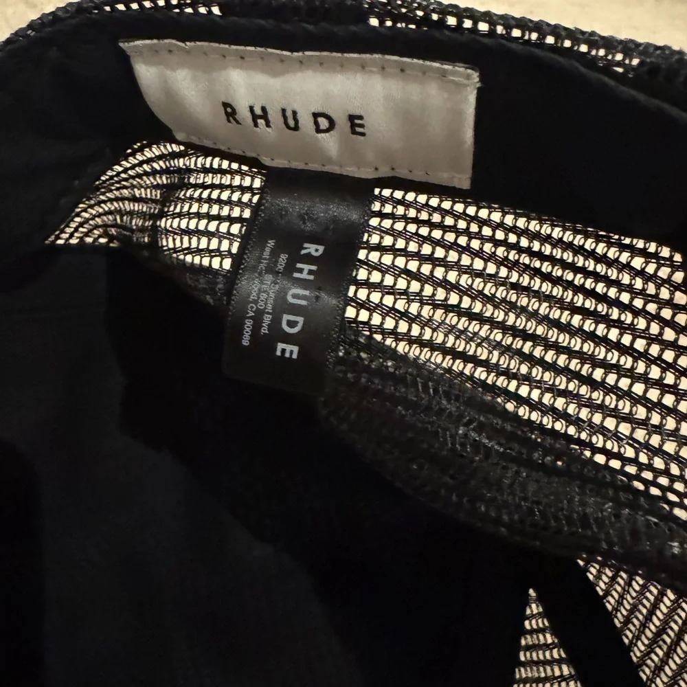 Rhude Black and Red Logo Cap - Picture 2 of 3